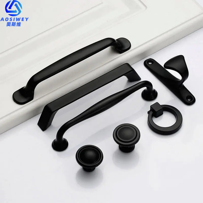 Black Handles for Furniture Cabinet Knobs and Handles Kitchen Handles Drawer Knobs Cabinet Pulls Cupboard Handles Knobs