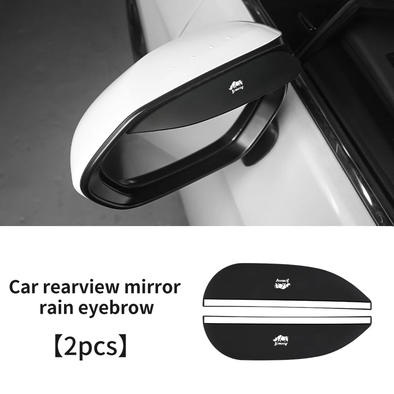 2pcs Car Rearview Mirror Rain Eyebrow Sticker RainProof Cover For Suzuki Swift Jimny Grand Vitara Ignis DZire Alto Baleno Spacia