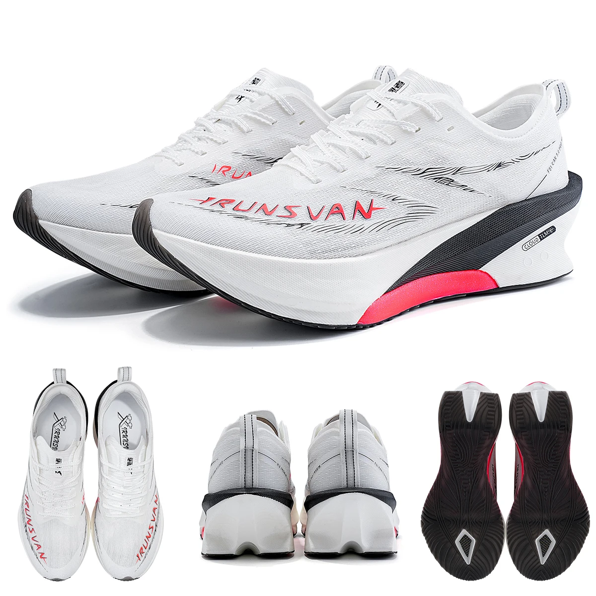 IRUNSVAN Carbon Plate Running Shoes with Stable Cushioning Are Suitable for Training Testing and Marathon Sports Shoes Unisex 12