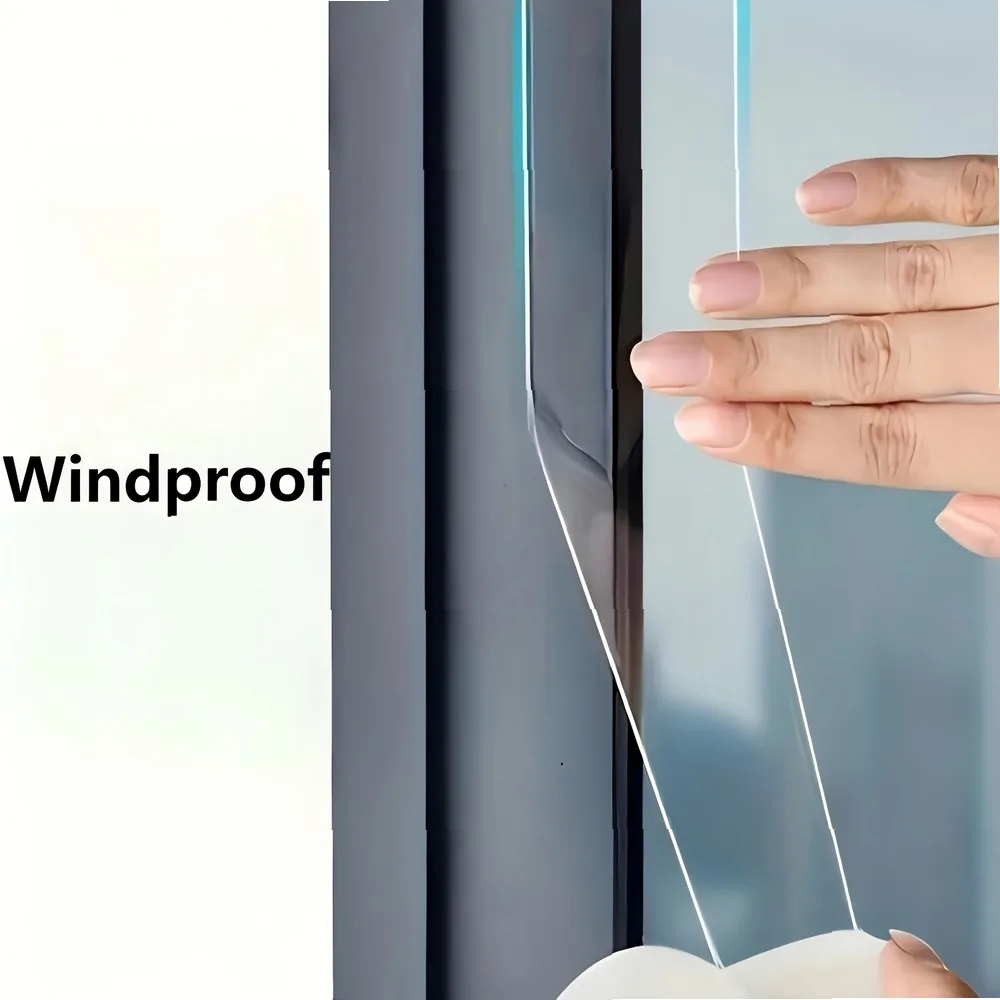 Door Draft Stopper Self-Adhesive Foam Seal Strip 1.97