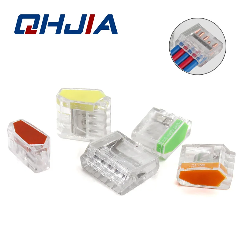 

Wire Connector 252 253 254 255 Universal Compact Splitter Lamp Wiring Cable Connector Push-in Conductor Terminal Block