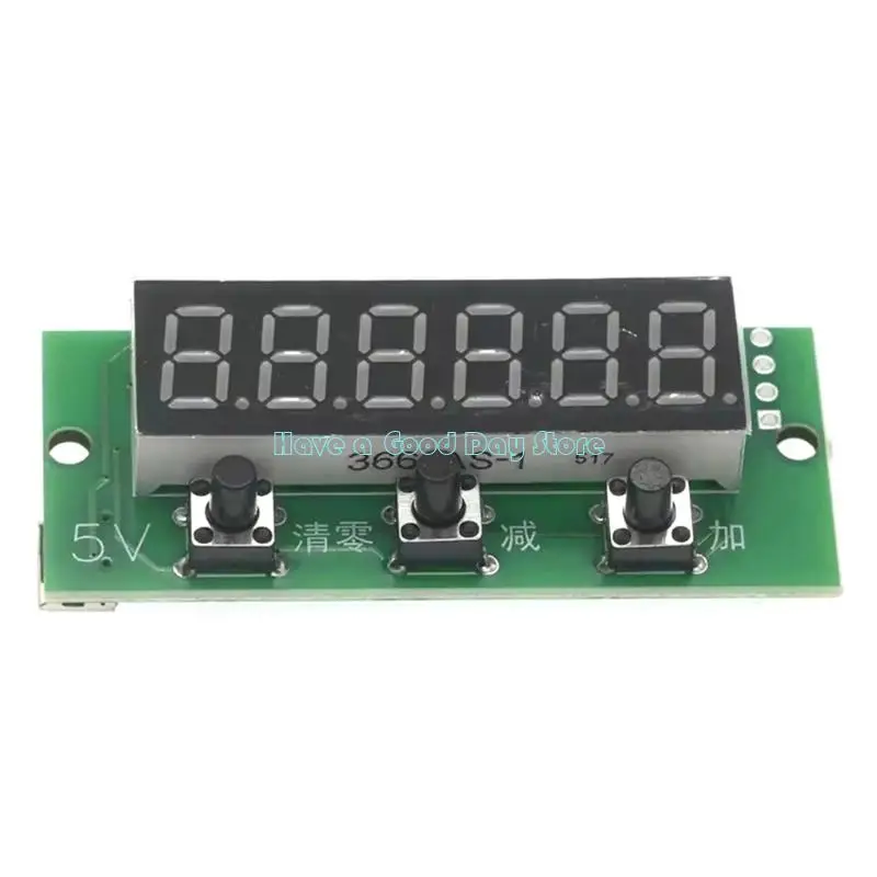 462D 5V 0-999999 Electronic Digital Counter Module LED Switching Counter Module