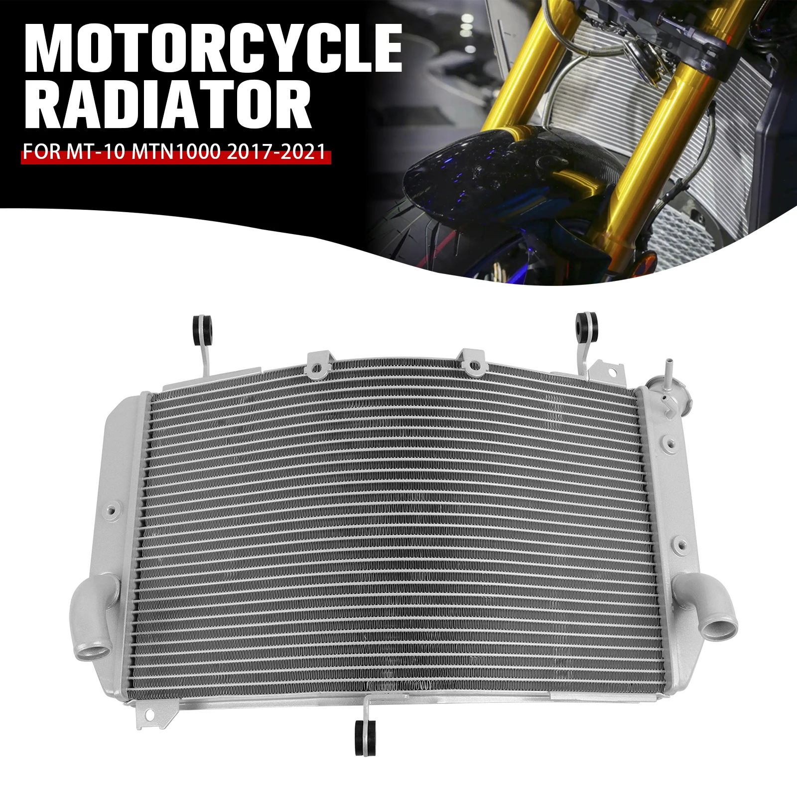 

MT10 Motorcycle Engine Radiator For YAMAHA MT-10 MT 10 2017-2020 2021 Cooler Cooling Coolant Water Tank Accessories
