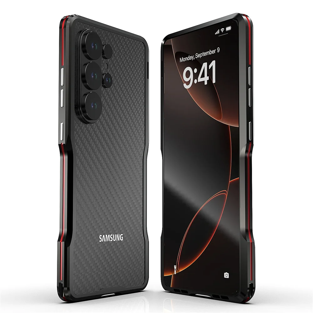 

Lightweight Aluminum Metal Frame For Samsung S26 Ultra Case Galaxy S25 Edge S25 Ultra Metal Bumper Shockproof Cover With Lens