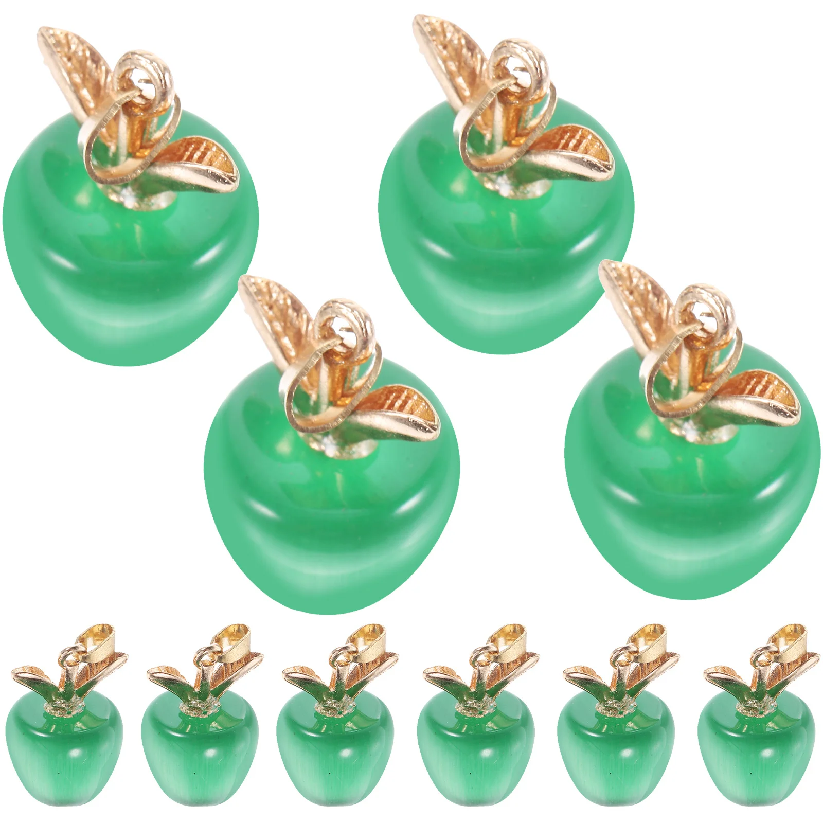 

10Pcs Compact Portable Apple Charms for Keychains Sweater Chains Jewelry Making Charms Jewelry Making Supplies