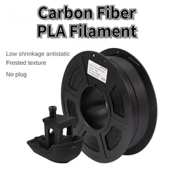 Carbon Fiber Filament,1.75mm Carbon Fiber PlA, High-Accuracy +/- 0.02mm Carbon Black Pla Filament for Most 3D Printers,1KG/250G