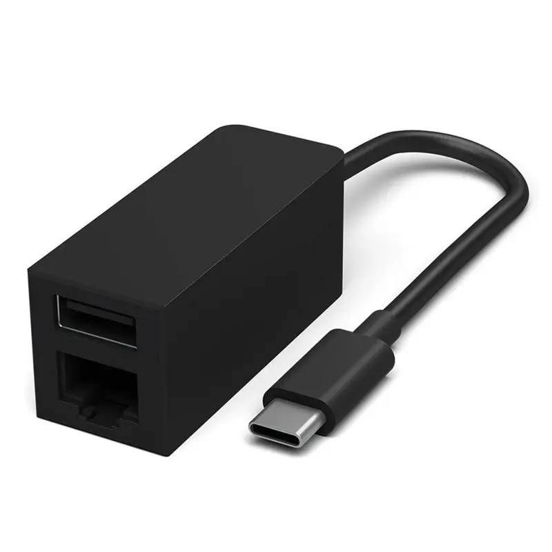 AED6-USB-C To Ethernet RJ45 And USB 3.0 Adapter HUB For Microsoft For Pro/Air Ipad Pro Surface Laptop Chromebook