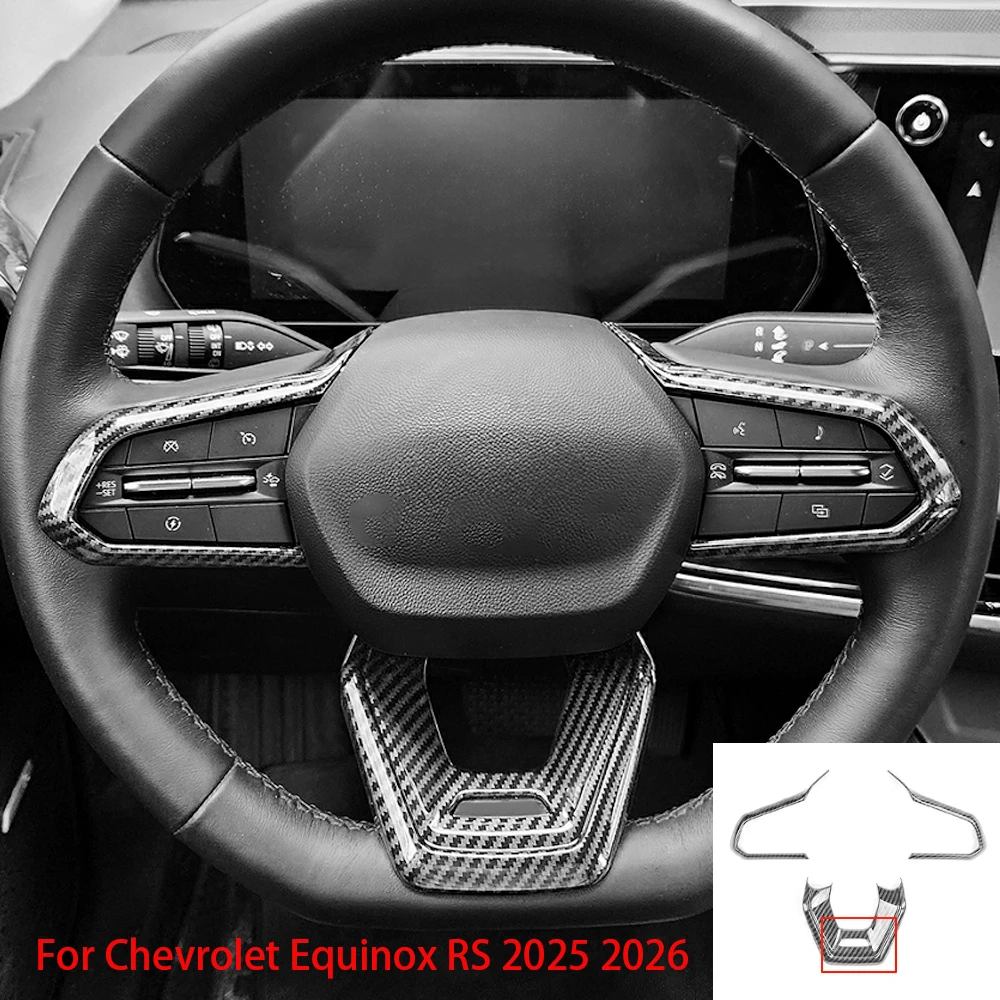 

Car Steering Wheel Handle Frame Cover Trim For Chevrolet Equinox RS Sports Version 2025 2026 Automotive Interior Accessories