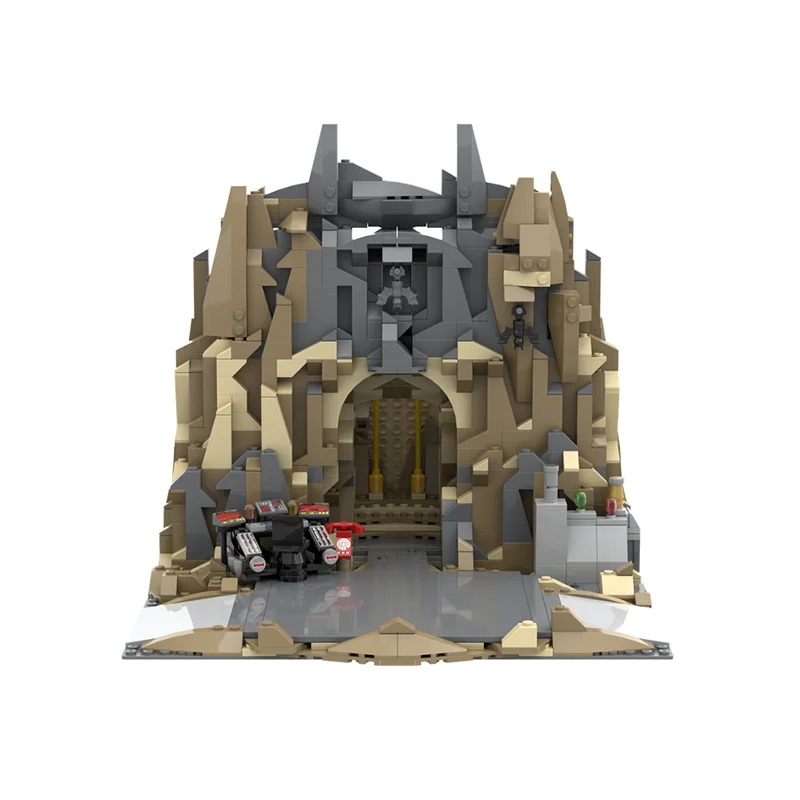 نموذج الفيلم الشعبي Moc قوالب بناء Batcave النموذج الكلاسيكي تكنولوجيا البناء وحدات مدينة الشارع كتلة لتقوم بها بنفسك لعبة هدية عيد