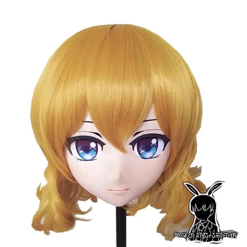 (Rabbit 43) Cross Dressing Girl BJD Doll Full Head Mask Sword Art Online Cartoon Anime Silicone Alice Kigurumi Cosplay Mask