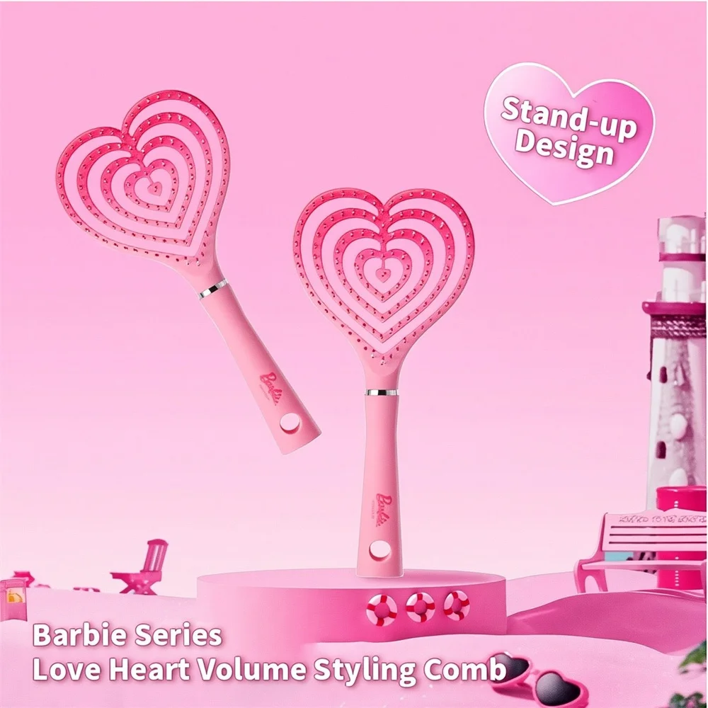 

Miniso Barbie расческа для волос щетка для распутывания волос массажная щетка для волос щетка для распутывания вьющихся волос толстая расческа инструменты для укладки