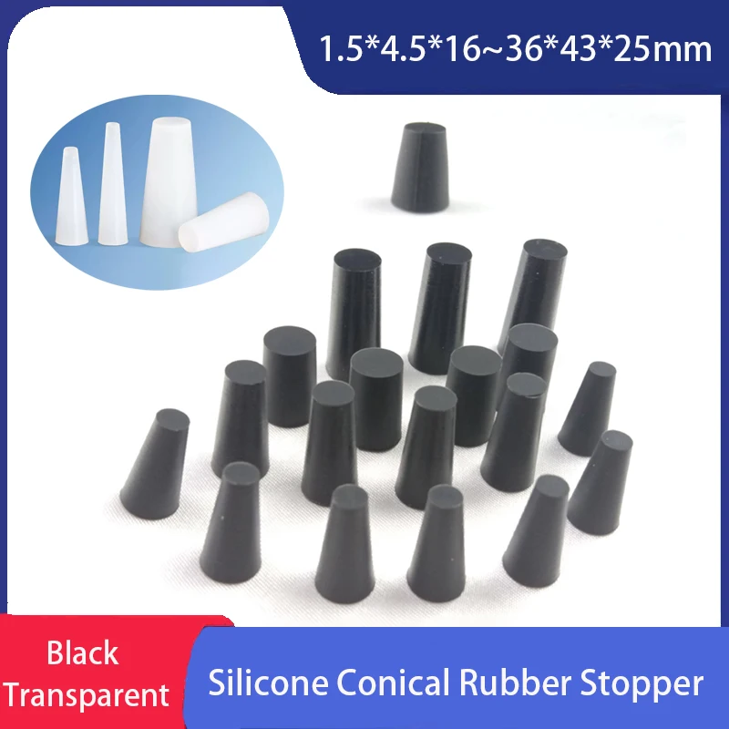 1pcs Conical Silicone Stopper  Airlock Valve Silicone Plug Fermenter Cover Test Tube Tapered Brew Wine Bottle Stoppers