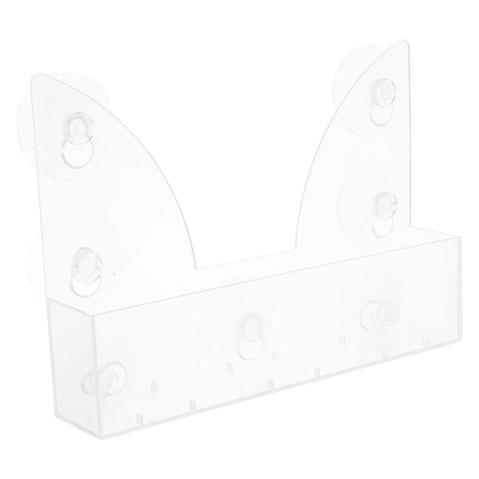 

Clear Acrylic Refrigerator Suction Cup Rack Organizer for Spice Jars Bottle Storage Shelf Kitchen Container Sucker Storage Rack