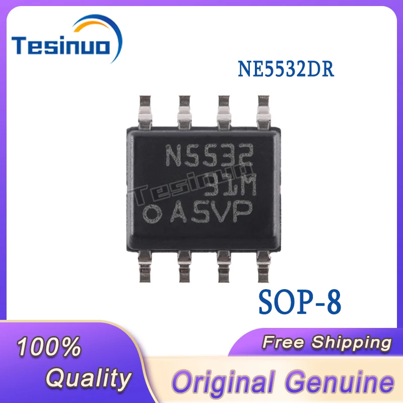 30/PCS New Original Patch NE5532DR N5532 SOP-8 Low Noise dual operational amplifier IC chip In Stock