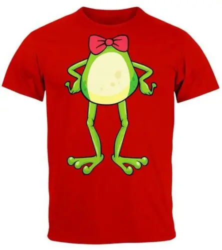 Herren T-Shirt Karneval Fasching Frosch Kostüm-Ersatz Verkleidung Last Minute