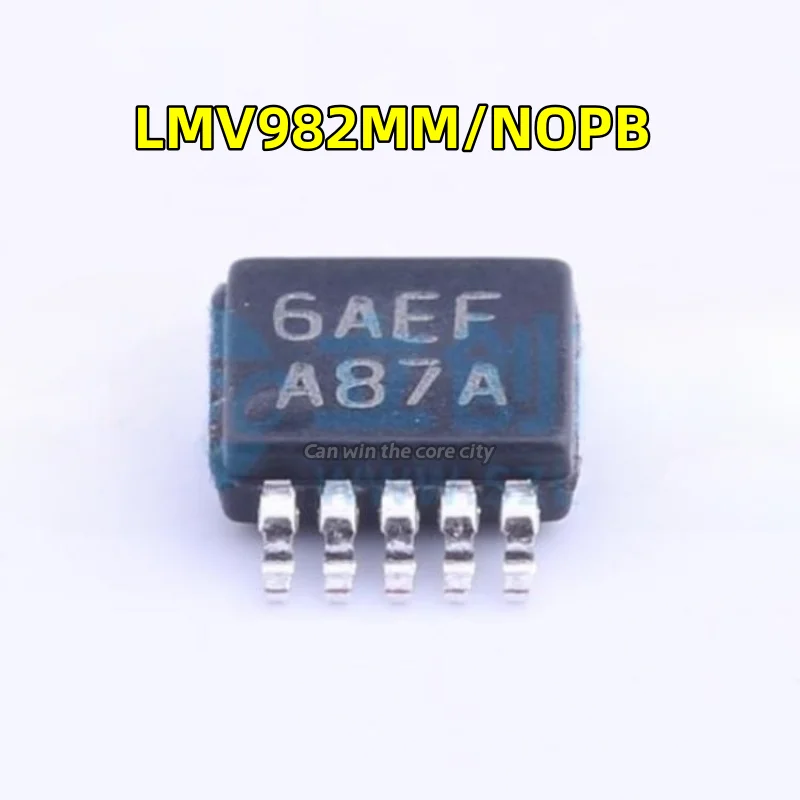 

50 A PCS / LOT LMV982MM / NOPB LMV982MM LMV982 6AEF A87A MSOP-10 operational amplifier