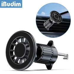 iBudim Universal Magnetic Car Phone Holder for MagSafe Strong Magnet Car Air Outlet Clip Cellphone GPS Bracket for iPhone Xiaomi