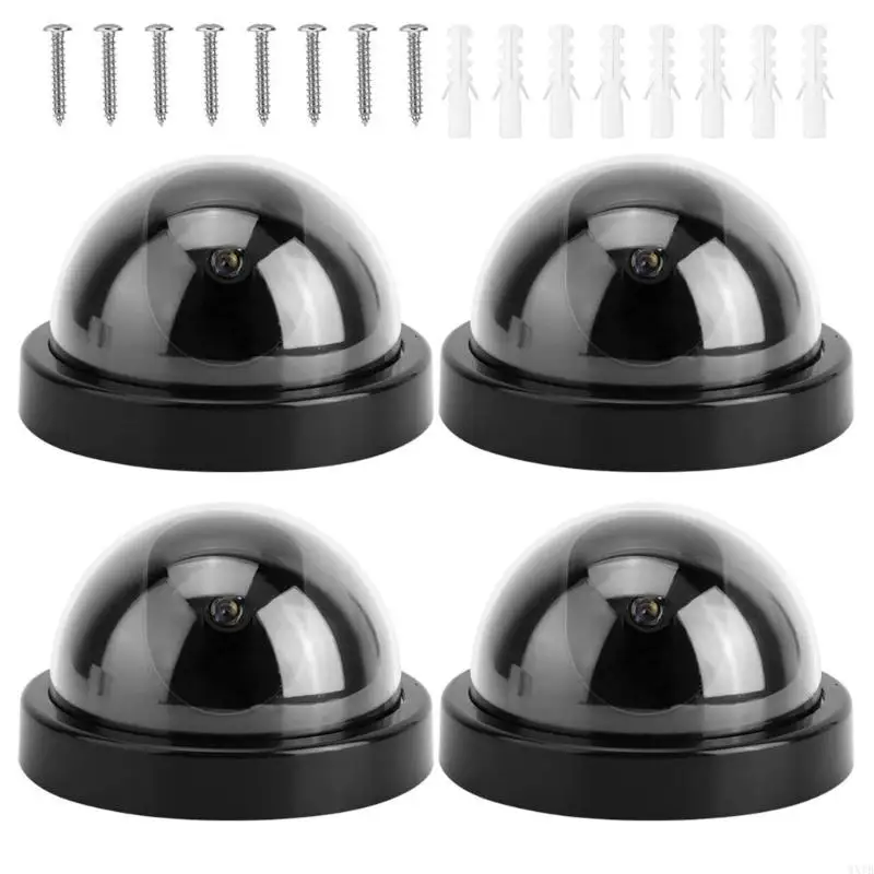 Dummy Surveillances Camera Realistic Design 24/7 Visual Deterrence Indoor Outdoor Security No Wiring Required ABS Housing 