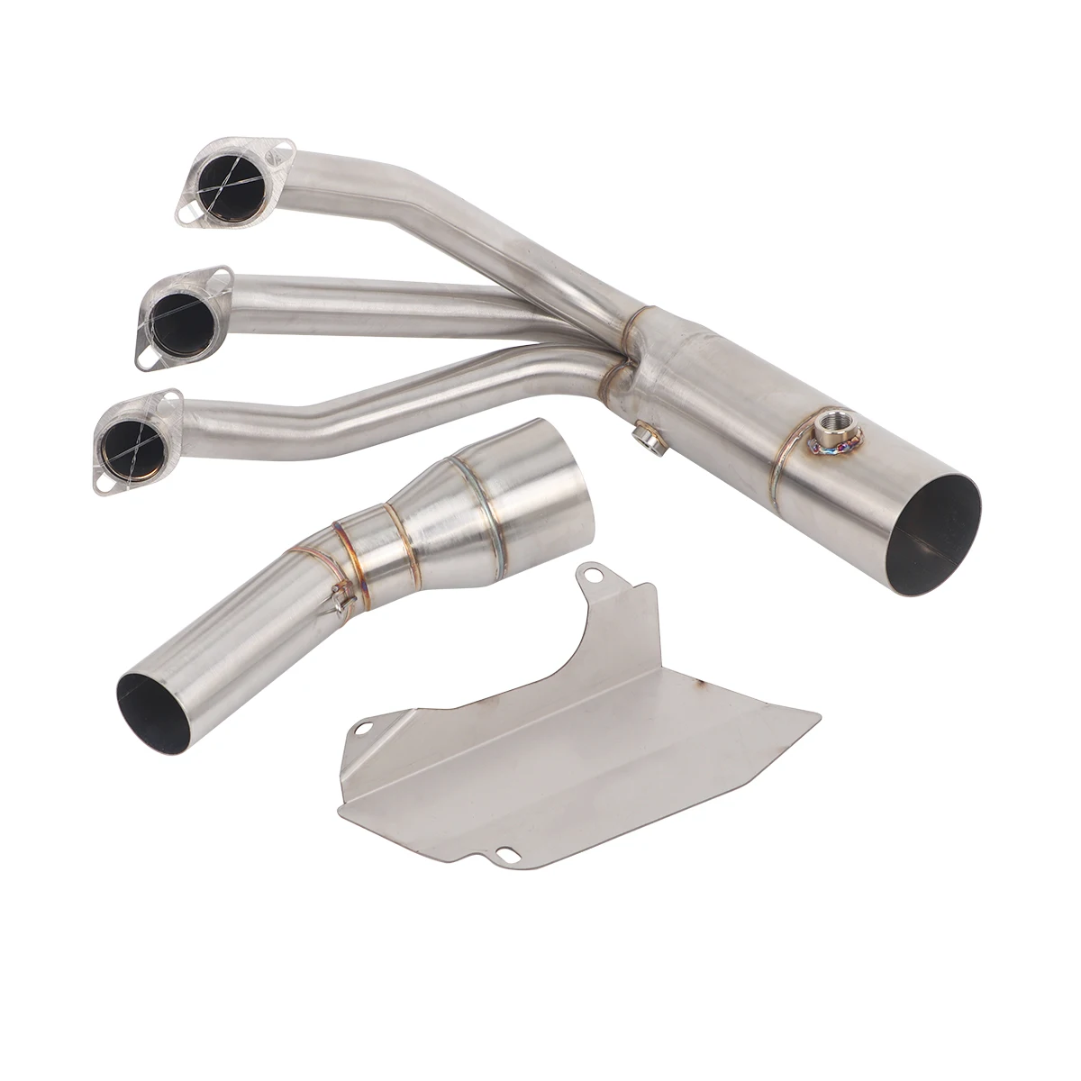 Motorcycle Full Exhaust System Slip On For CF-Moto 675SR-R 675NK 675SS 2024 675srr Exhaust Carbon Muffler Header Link Front Pipe