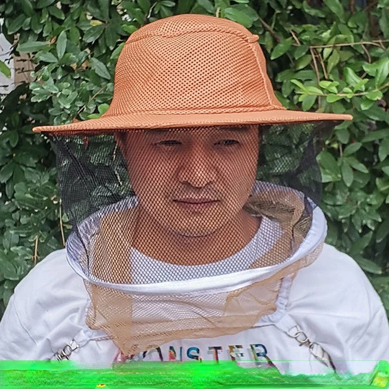 Bee Anti Bee Hat, Bee Collecting Hat, Foldable Anti Sting And Anti Mosquito Face Net, Sun Protection