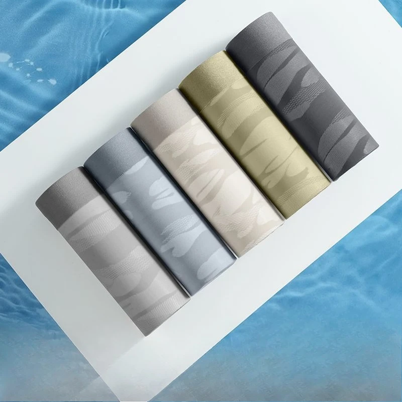 High-grade Ice Mesh Thin Men's Underwear Antibacterial Boxers Ultra-thin Seamless Quick Drying Boxer Shorts Comfortable