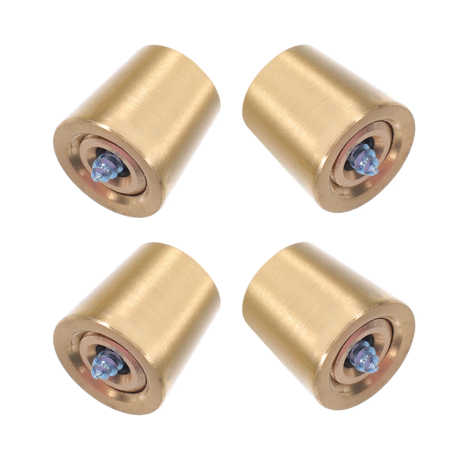 

4 Sets Table Lamp Base Pads Copper St Riser Feet Bases Display Pad Risers Solid Metal Desk Lamp Stable Support Sleek Design