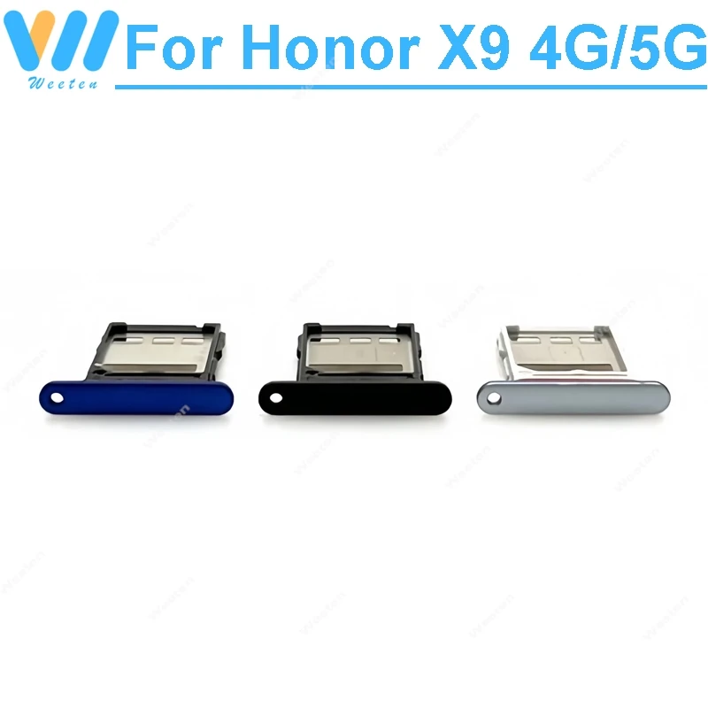 Sim Card Tray Socket Adapter For Huawei Honor X9 4G 5G Sim Card Reader Slot Connector Holder Replacement Repair Parts