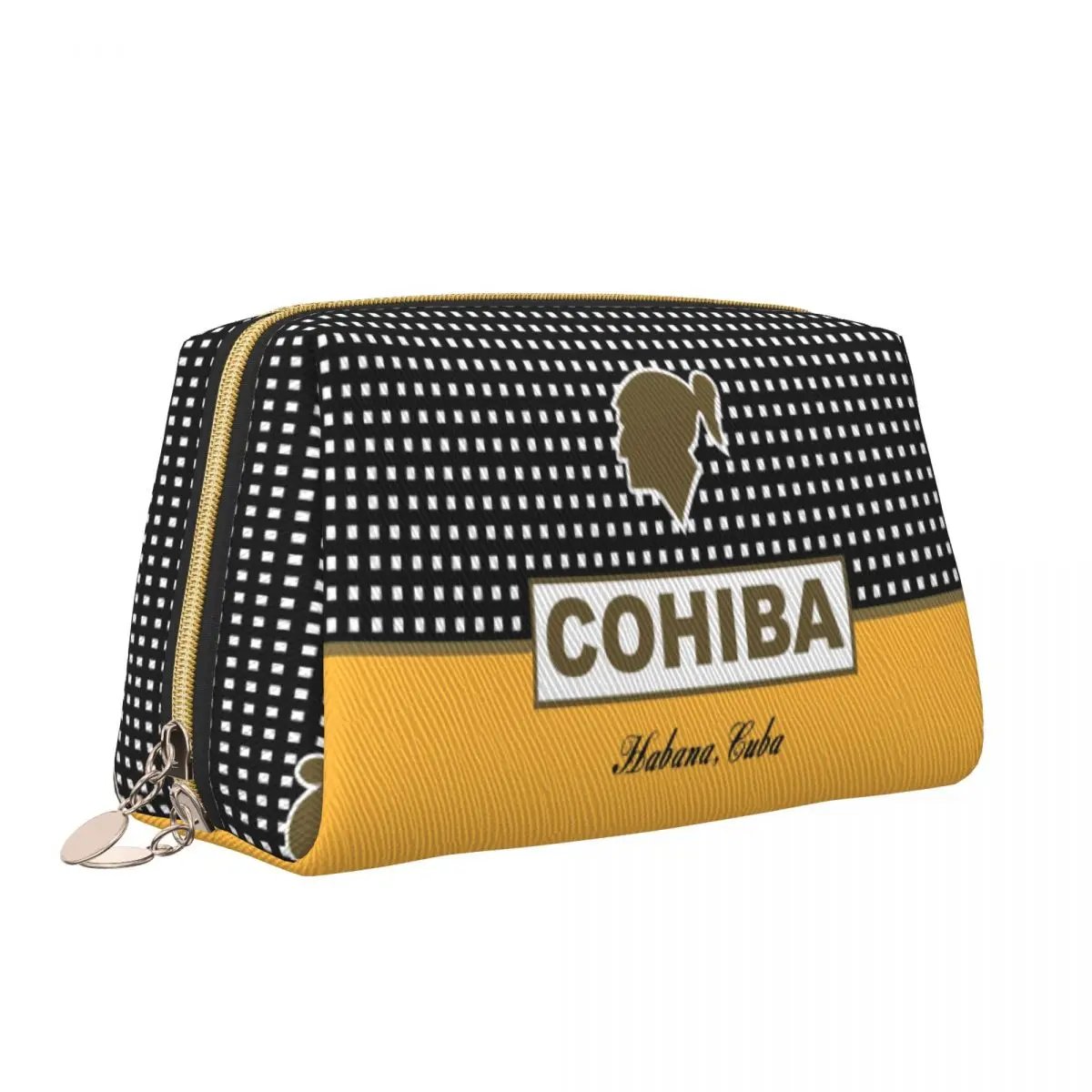 Custom Cohibas Kanye Cuban Travel Cosmetic Bag for Women Makeup Toiletry Organizer Lady Beauty Storage Dopp Kit