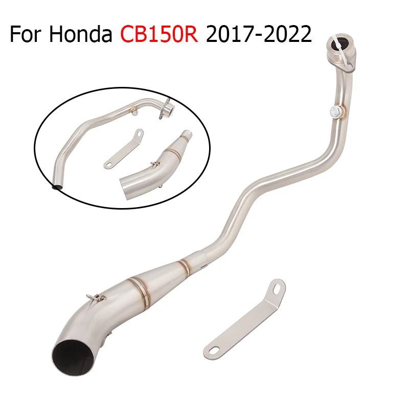 

For Honda CB150R 2017-2022 New Motorcycle Exhaust Front Link Pipe Stainless Steel Modified Connect Tube Slip On Muffler