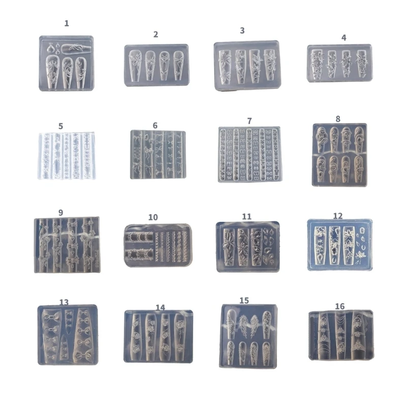 

J78F Sturdy Silicone Mould Set for Elegant Bowknot Art and Necklace Making
