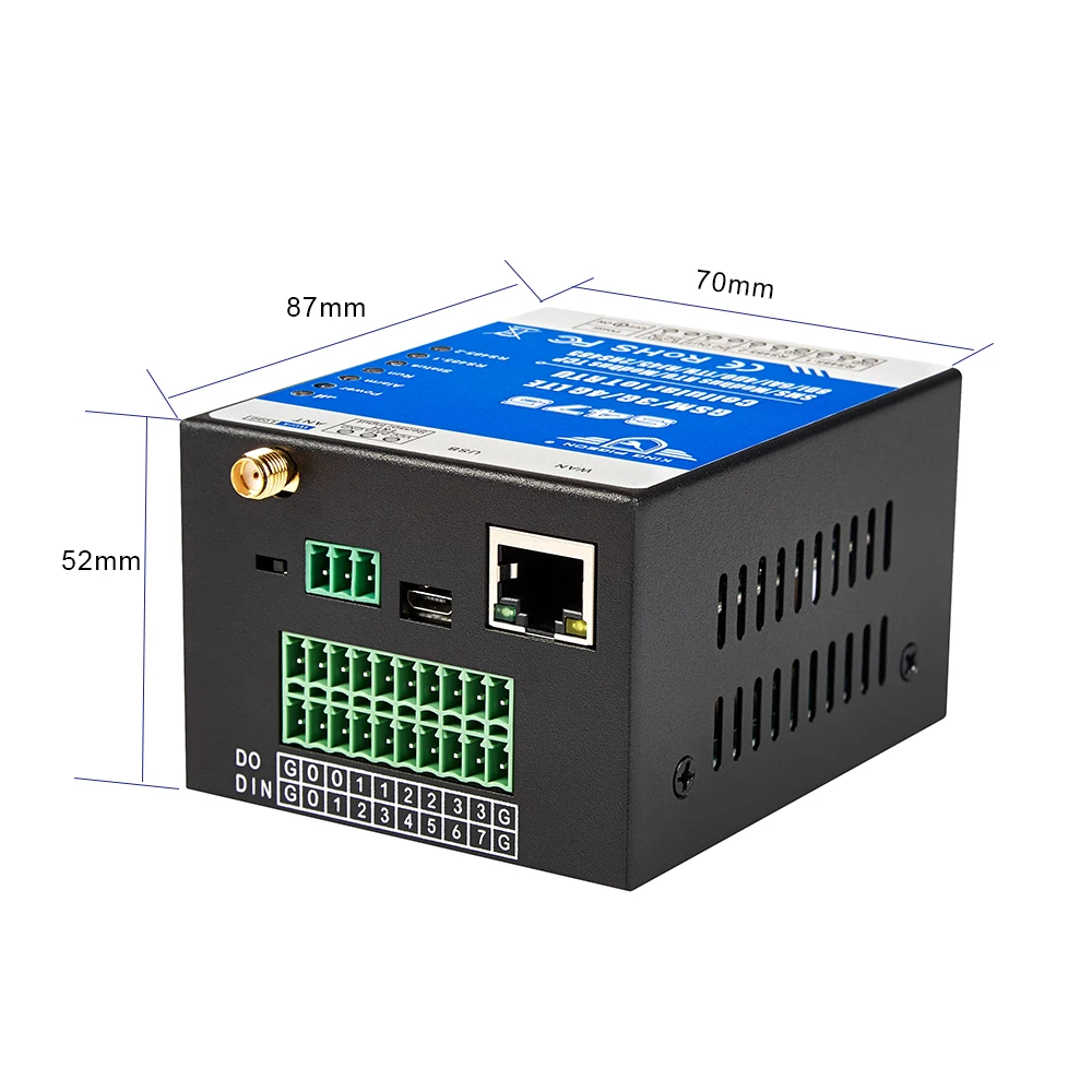 Remote 2 RS485 Ethernet/Remote extend I/O tags control/Remote smart PLC meters monitoring S475