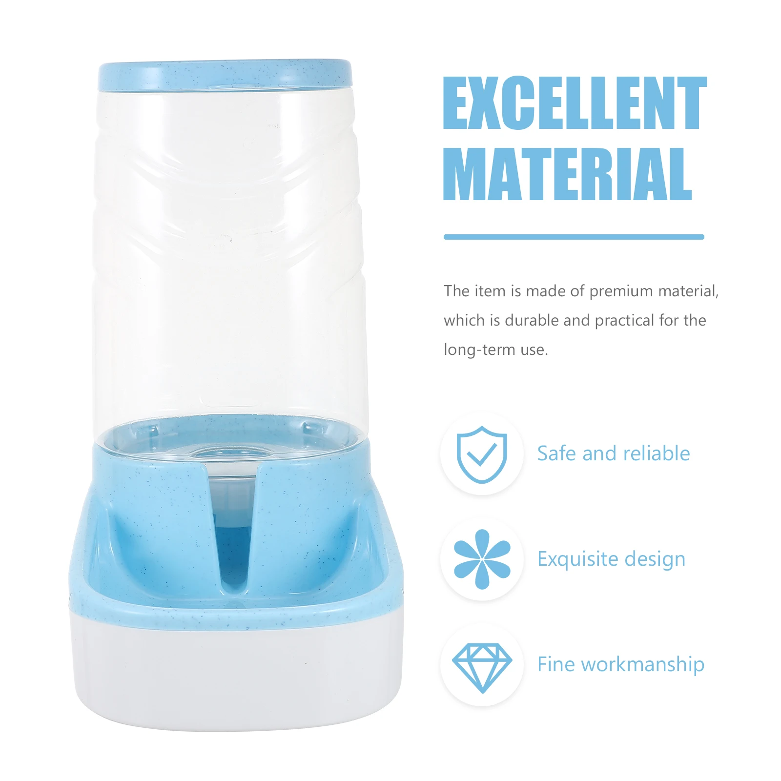 

Automatic Pet Waterer Cat Dog Drinking Bowl Self-Filling Siphon-Free Durable Smooth Surface for Small Pets Pet Supplies Cat