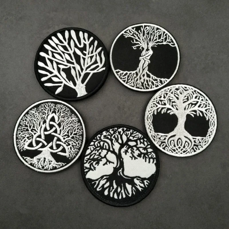 

Embroidered Tree of Life Morale Badge Creative Love Tree Emblem Hook&Loop Patches Tactical Armband Backpack Decoration Stickers