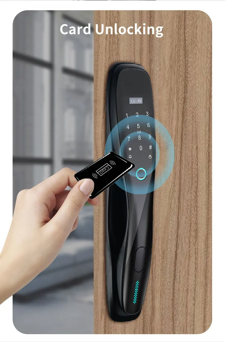 High Quality RFID Hotel Room Tuya Smart Deadbolt Knob Security Lock System Aluminum WIFI Door Lock