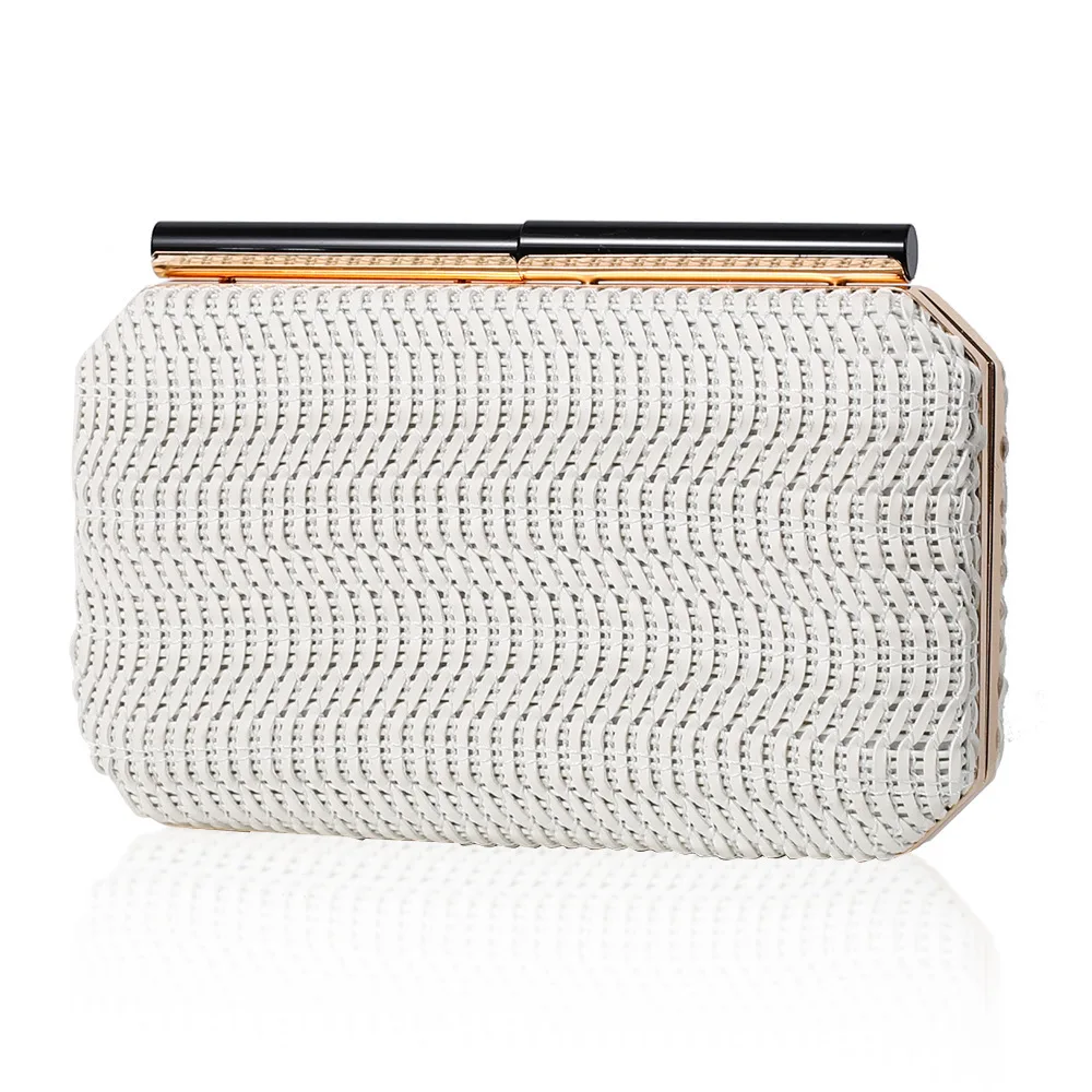 

New Cross-Border Woven PU Evening Bag Ele Single oulder Women's Handbag Clutch Dr Versatile Evening Bag Women