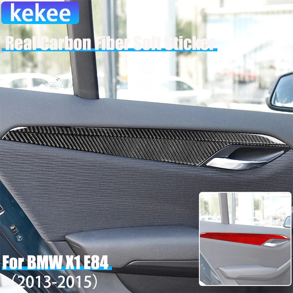 

Настоящее углеродное волокно, автомобильные аксессуары, дверной подлокотник, декоративная отделка, внутренняя крышка, мягкая наклейка для BMW X1 E84 2013 2014 2015