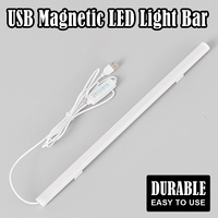 Led Light Tube Reading Lamp Learning 3colors Leds Night With Magnetic Usb Plug 20cm-50cm Strip Dimmable Bar Desk Bedside Cabinet
