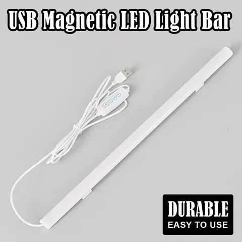 La lámpara de lectura del tubo de luz llevó el aprendizaje de 3colors llevó la noche con el enchufe USB magnético 20cm-50cm tira dimmable de la mesa de la barra al lado de la cama