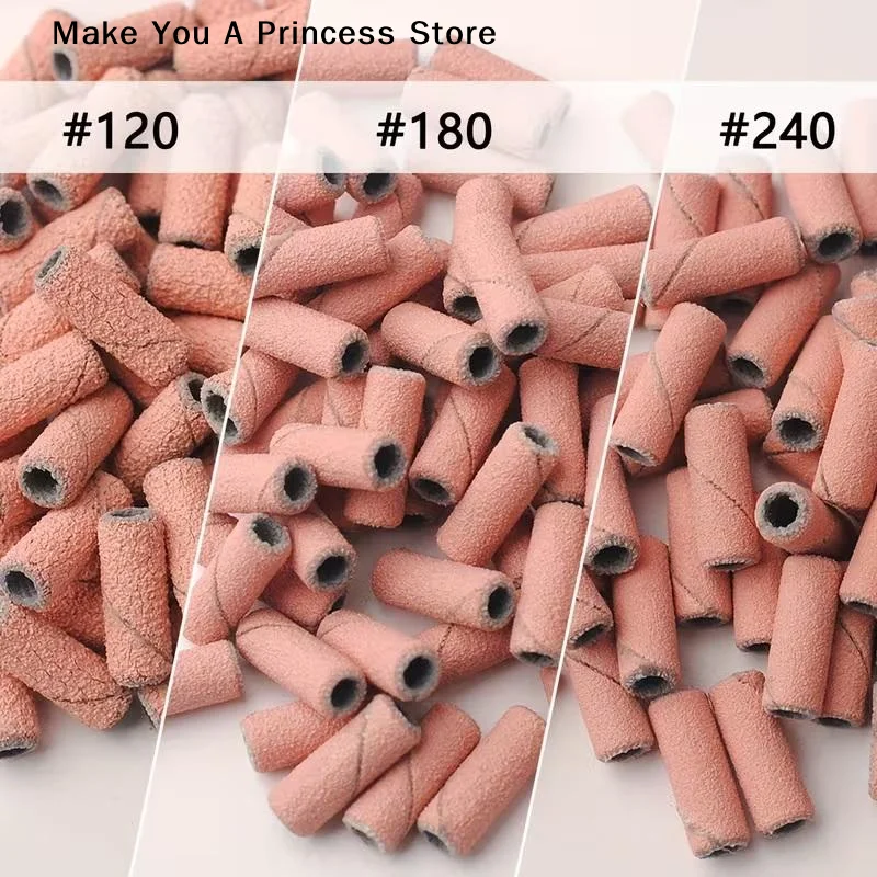 【HBA】3.1mm 80pcs Mini Nail Sanding Bands Electric Machine Nail Drill Bits Acrylic Polish Remover Files Nails Accessory Tool