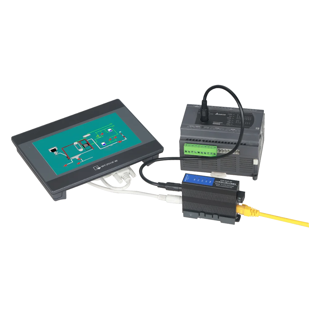 Modul ETH-DVP-2P PLC untuk Delta DVP Series PLC Ethernet To RS232 Modul Konverter Dapat Diprogram Ekspansi
