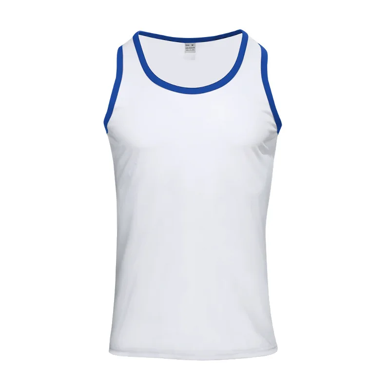 European and American New American Vest, Slim-Fitting Casual Sports Men's Summer Base Color Matching Undershirt Vest