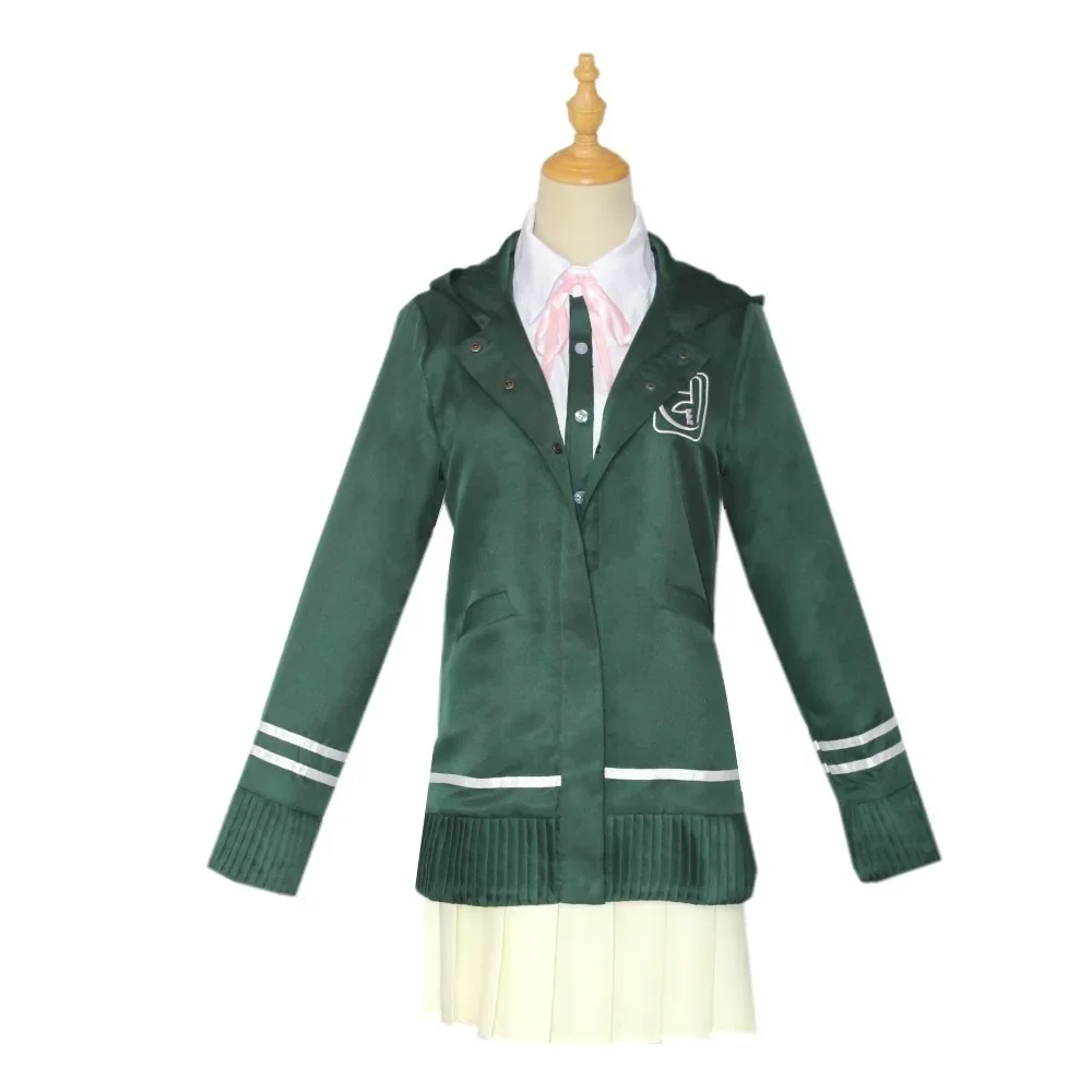Costumes de cosplay Chiaki Nanami pour femmes et filles, super recruté, anRonpa 2, uniforme, veste, chemise, jupe, sur mesure