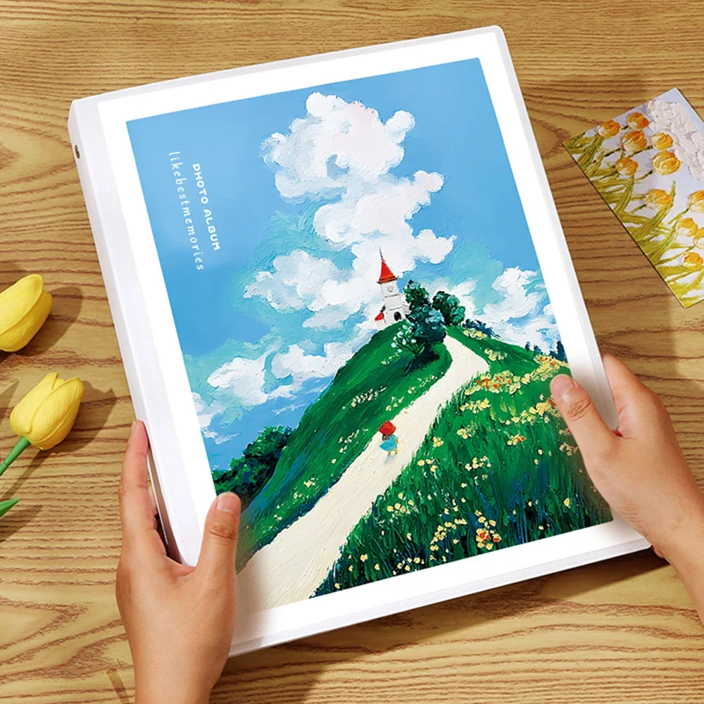 Large Capacity Self-Adhesive Scrapbook 30/40 Pages DIY Refillable Photo Album for Family Memories & Picture Storage