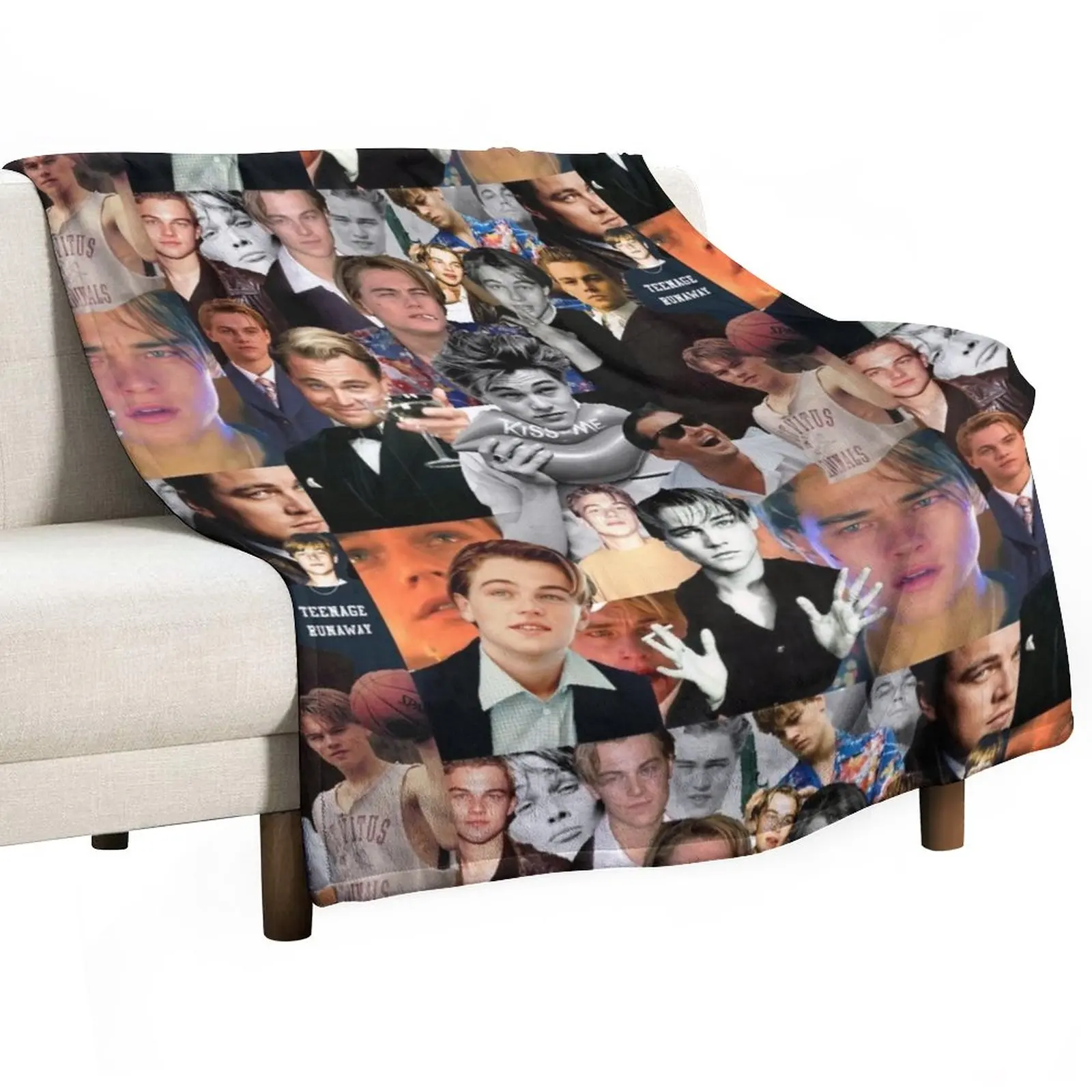 

Leonardo Dicaprio Collage Throw Blanket Fluffy Soft Blankets Decorative Sofa Blanket