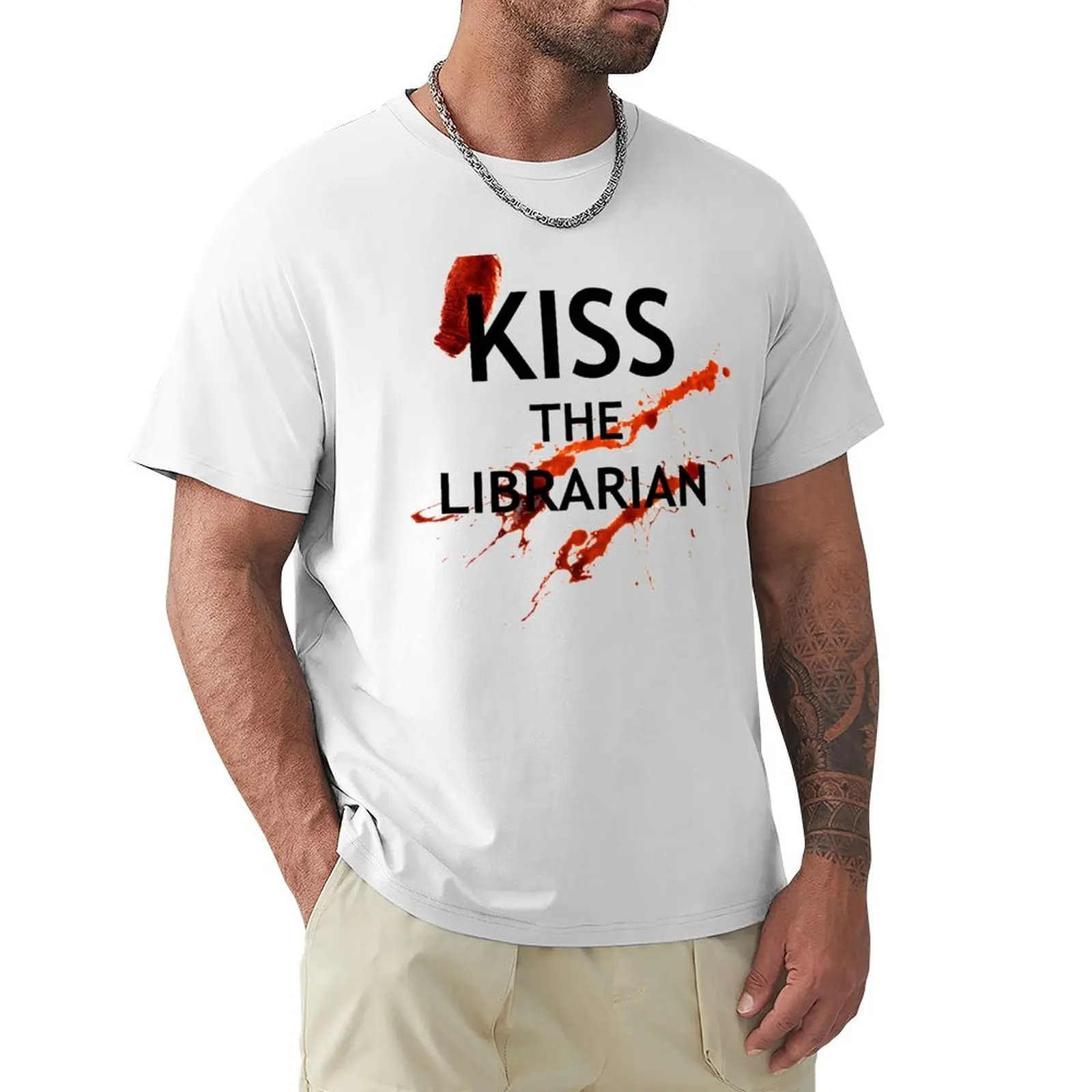 Spike's Kiss the Librarian Mug T-shirt korean fashion cute tops funnys customizeds plain t shirts men