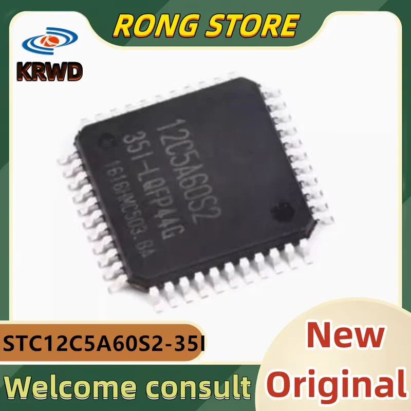 5 pièces 89C52RC-40I-LQFP-44 nouvelle et originale puce IC STC89C52RC-40I-LQFP-44 STC89C52RC-40I microcontrôleur MCU