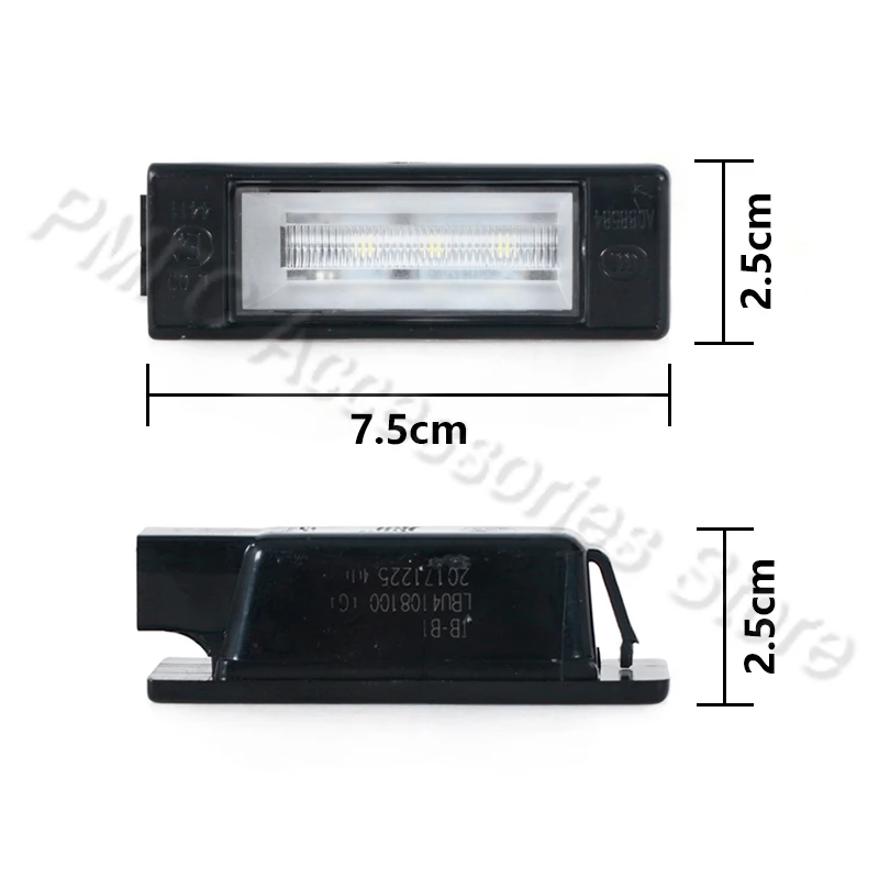 PMFC Car Rear License Light Lamp 1 Pcs License Plate Light For Lifan X50 My way X60 320 520 620 Lamp Hoods Exterior Parts