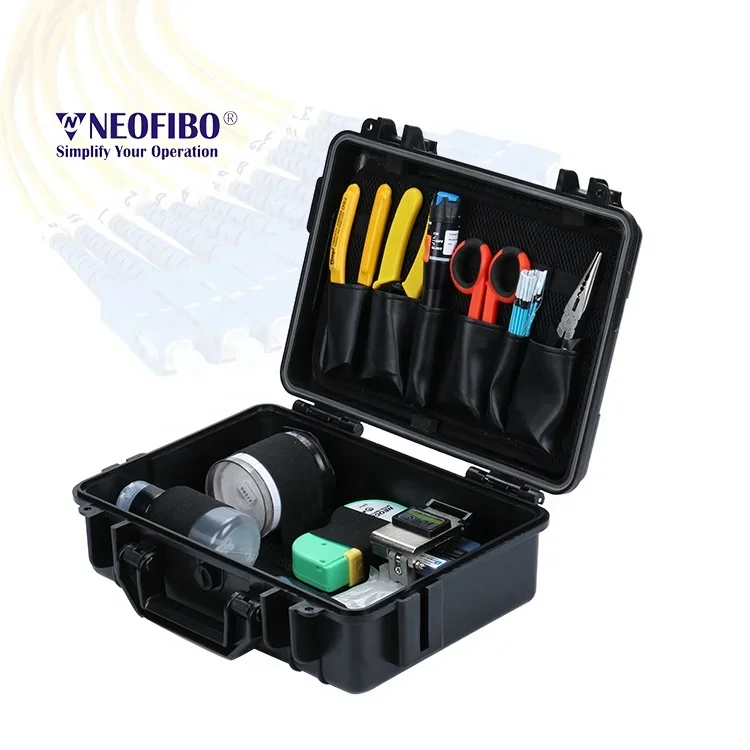 

Neofibo TK-08 tools kit repaire fiber ftth tool kit fiber optic cable optical fiber tool kit