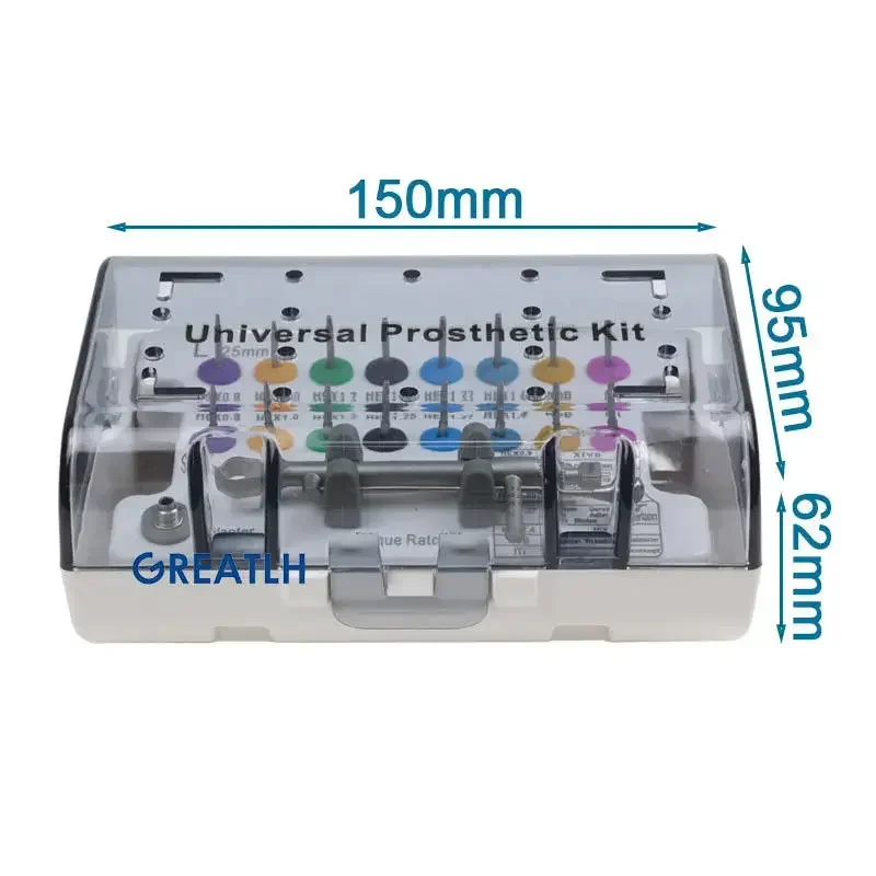 

S Принадлежности для хирургических имплантатов Приспособления Винтовые отвертки Универсальные динамометрические ключи Набор для протезирования/Аксессуары для обработки оралей