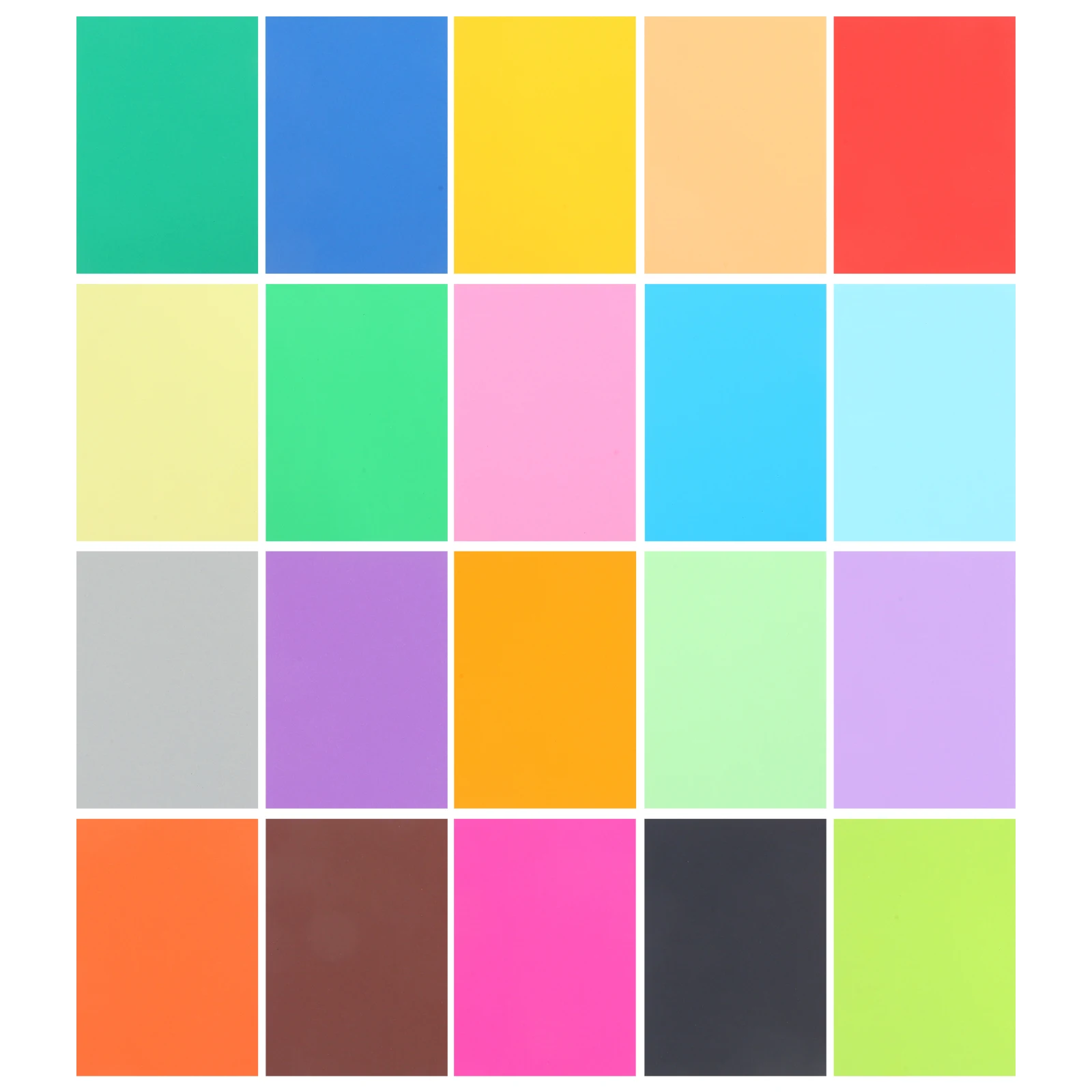 

100 Pcs Colorful Origami Paper Cut Blank Cards Colored Cardstock Copy Child for Crafts Coloured Corrugated Wrap